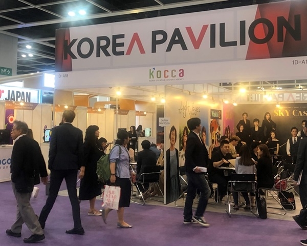 지난 18일부터 나흘간 홍콩 전시컨벤션센터에서 열린 ‘2019 홍콩 국제영화 & TV마켓’ 한국공동관 전경 ⓒ 한국콘텐츠진흥원