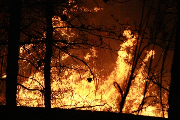 지난 4일 오후 강원 속초시 속초IC 인근 야산에서 발생한 산불이 장천마을 일대로 번지고 있다. ⓒ뉴시스