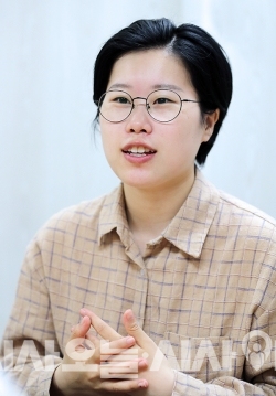 박 부대변인은 문턱이 없는 국회였으면 좋겠다고 말했다.ⓒ시사오늘 권희정 기자