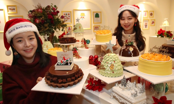 파리바게뜨가 '앤디 워홀 케이크'를 소개하는 '크리스마스 케이크 살롱' 파티를 개최했다. 파리바게뜨