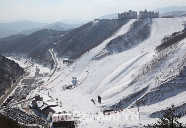 눈이 내린 함백산, 오투리조트 ⓒ 부영그룹