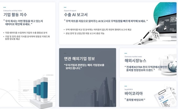 ‘연관 해외기업’ 정보 서비스 화면 ⓒ 코트라