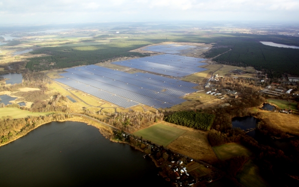 한화큐셀이 독일 브란덴부르크에 건설한 태양광 발전소. ⓒ한화큐셀