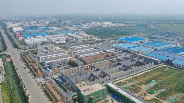 포스코케미칼이 지분 투자를 결정한 청도중석이 중국 산둥성 핑두시에 구형흑연 가공 공장을 건설하고 있다. ⓒ포스코케미칼