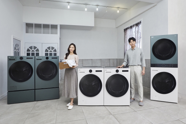 LG전자는 오는 30일 오브제컬렉션 디자인과 인공지능(AI) 기술을 적용한 차세대 트롬 세탁기·건조기·워시타워를 출시한다고 27일 밝혔다. ⓒLG전자