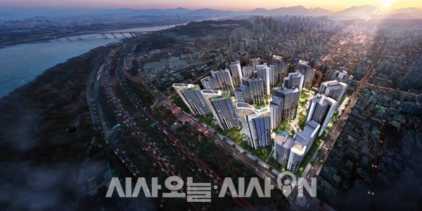 선사현대아파트 리모델링 사업 조감도 ⓒ 롯데건설·현대건설