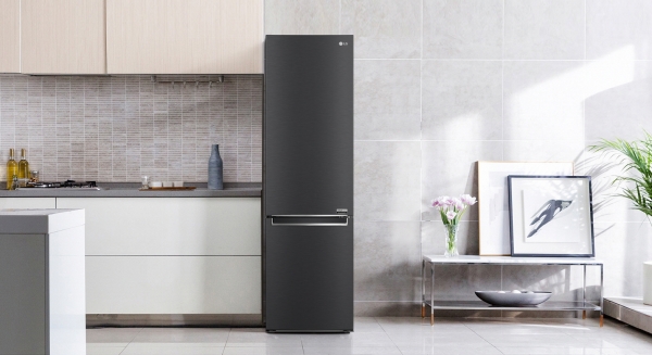 LG전자는 에너지 효율을 높인 모던엣지 냉장고 ‘2도어 상냉장 하냉동 냉장고’ 신제품을 앞세워 유럽 시장 공략을 강화한다고 22일 밝혔다. ⓒLG전자