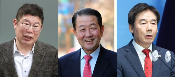 (왼쪽부터) 김경진 전 의원, 박주선 대한석유협회장, 이용호 의원. ⓒ연합뉴스