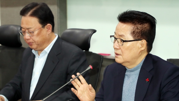 대안신당 박지원 의원이 20일 안철수 전 국민의당 대표의 정계 복귀를 맹비난했다. ⓒ뉴시스