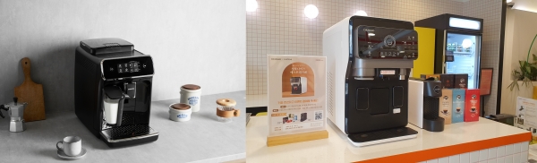 코로나19로 '홈카페족'이 증가하면서 렌탈업계도 커피머신을 앞다퉈 내놓고 있다. ⓒSK매직·청호나이스
